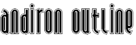 Font Font Andiron Outline