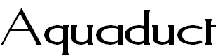 Free Font Aquaduct