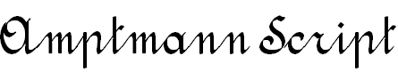 Free Font Amptmann Script