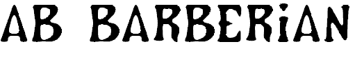 Free Font AB Barberian