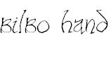Font Font Bilbo Hand
