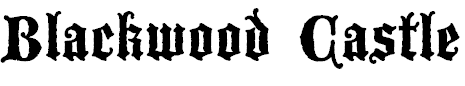 Font Font Blackwood Castle