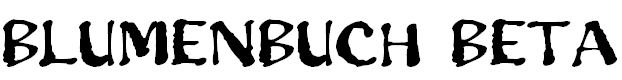 Free Font Blumenbuch Beta