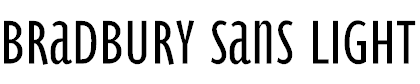 Free Font Bradbury Sans Light