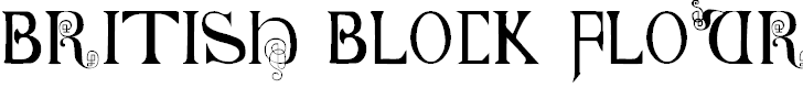 Font Font British Block Flourish, 10th c.