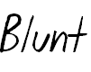 Free Font Blunt