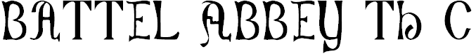 Free Font Battel Abbey, 8th c.