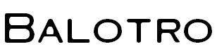 Free Font Balotro