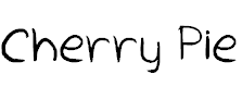 Font Font Cherry Pie