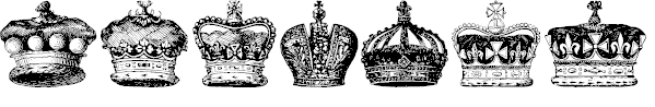 Free Font Crowns and Coronets
