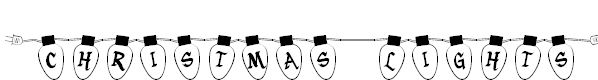 Font Font Christmas Lights