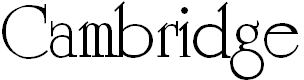 Free Font Cambridge