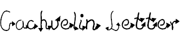 Font Font Cachuelin Letter