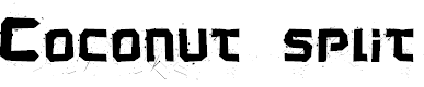 Free Font Coconut split