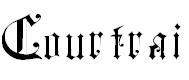 Font Font Courtrai