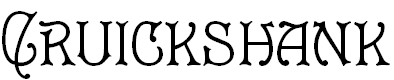 Font Font Cruickshank