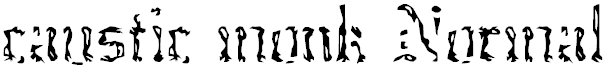 Font Font caustic monk