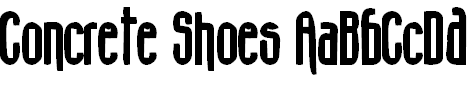 Font Font Concrete Shoes