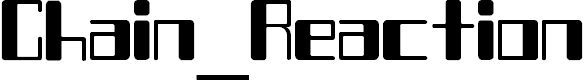 Free Font Chain_Reaction