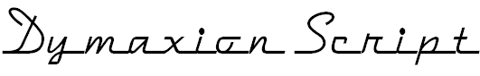 Font Font Dymaxion Script