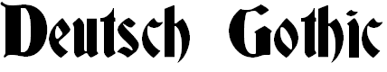 Font Font Deutsch Gothic