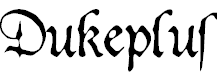Free Font Dukeplus