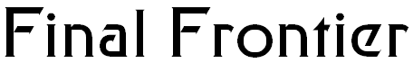 Free Font Final Frontier