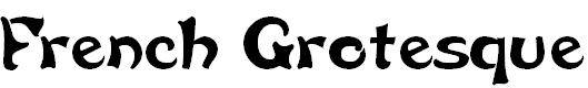 Free Font French Grotesque