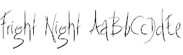 Font Font Fright Night