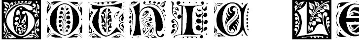Font Font Gothic Leaf