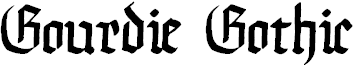 Font Font Gourdie Gothic
