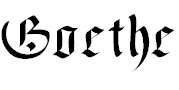 Free Font Goethe
