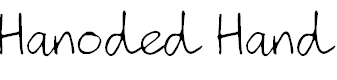 Free Font Hanoded Hand