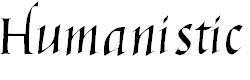 Free Font Humanistic