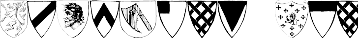 Font Font Heraldic Shields