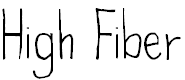 Free Font High Fiber