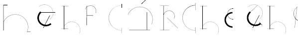 Free Font Half Circle Alphabet XP