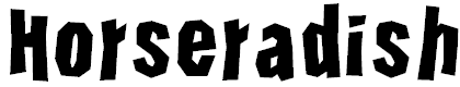 Font Font Horseradish