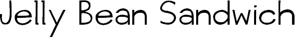 Font Font jelly bean sandwich
