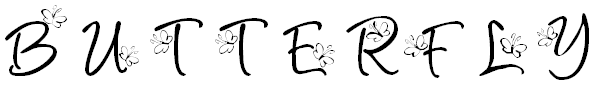 Free Font KR Butterfly