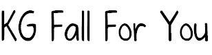Font Font KG Fall For You