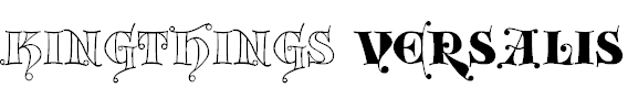 Free Font Kingthings Versalis