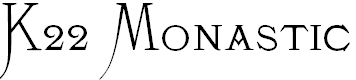 Free Font K22 Monastic