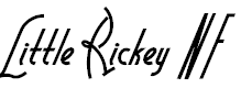 Free Font Little Rickey NF