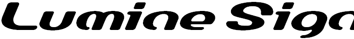 Free Font Lumine Sign