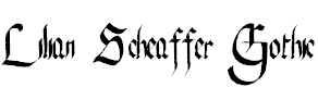 Font Font Lilian Scheaffer Gothic