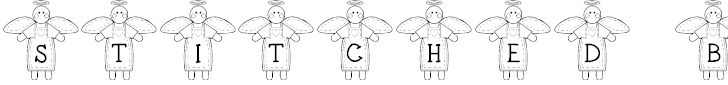 Free Font LCR Stitched by an Angel
