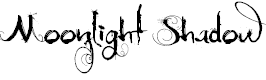 Free Font Moonlight Shadow