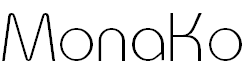 Free Font MonaKo