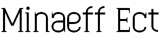 Free Font Minaeff Ect
